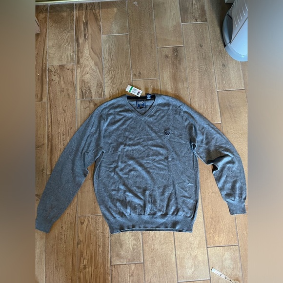 NWT Chaps V neck cotton cashmere long sleeve men’s sweater large - Picture 2 of 8